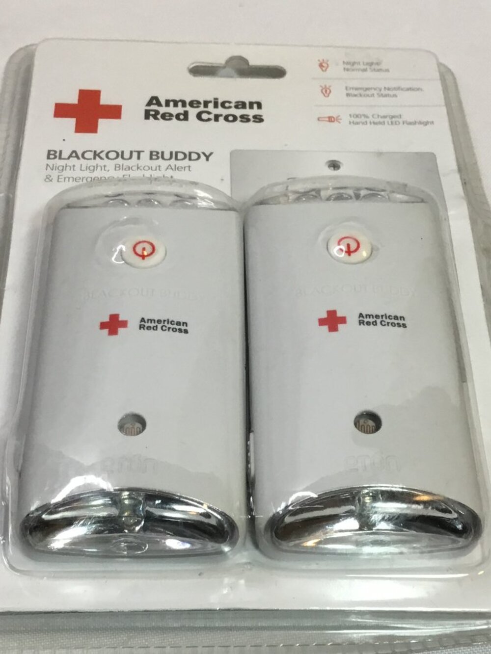 Eton - American Red Cross - LED Emergency Flashlight - Blackout Buddy - 2 Pack